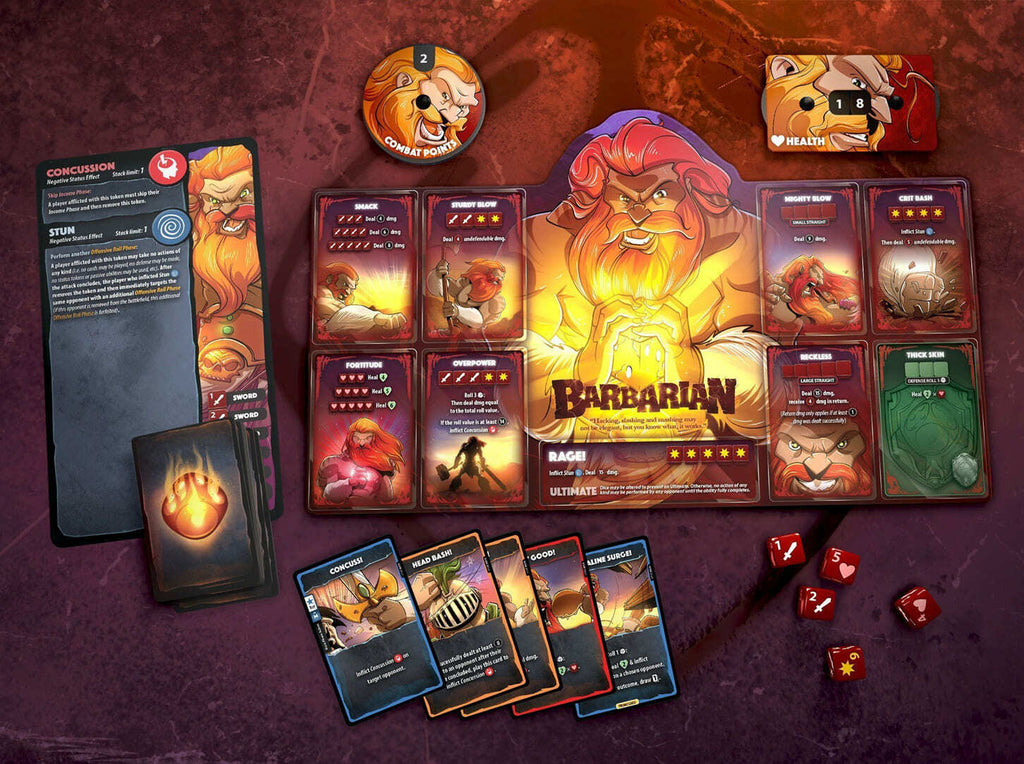 Dice Throne 1: Bárbaro vs Elfa lunar